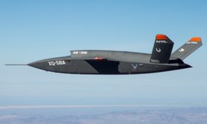 XQ-58A demonstrator in flight. Photo: US AirForce 