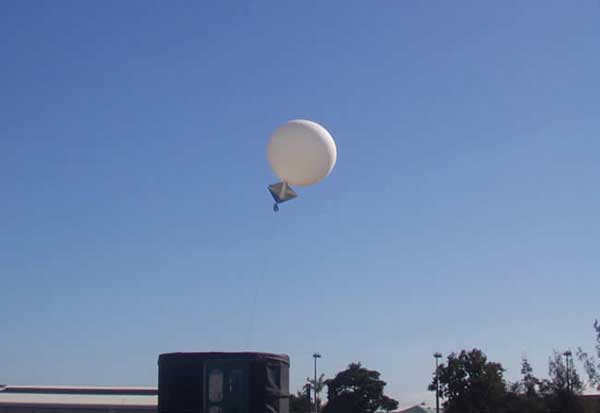 Launch of a weather balloon in Australia. (Photo: Townsville Meteorological Office/Bureau of Meteorology)