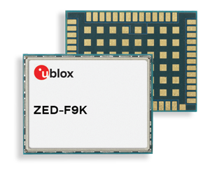 The ZED-F9K module is designed to keep cars in their lanes. (Photo: u-blox)