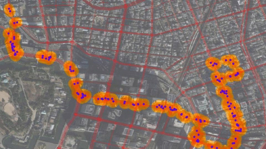 TRI-AD / CARMERA mapmaking from vehicle cameras in downtown Tokyo. (Image: Toyota/Carmera)