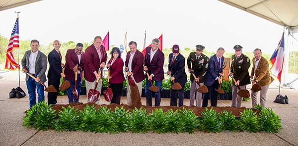 Groundbreaking ceremony for the Bush Combat Development Complex at the Texas A&amp;M University System RELLIS Campus, named in honor of former President George H.W. Bush. (Photo: Groundbreaking ceremony for the Bush Combat Development Complex at the Texas A&amp;M University System RELLIS Campus, named in honor of former President George H.W. Bush. (Photo: Texas A&M University))