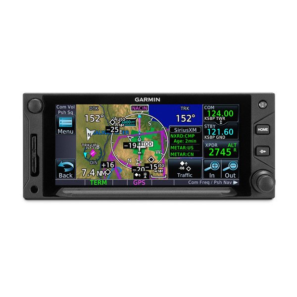 Garmin GTN 650 Xi display map, weather and traffic