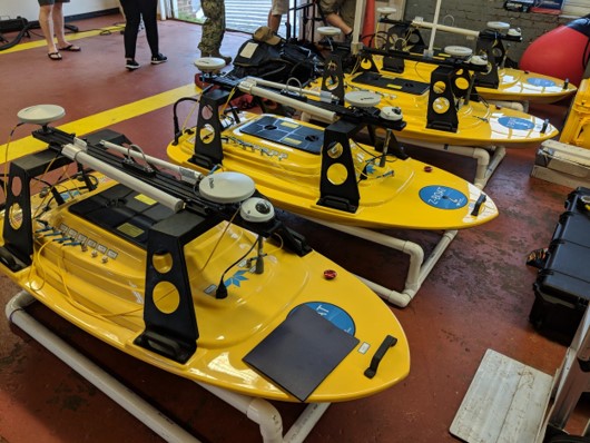 Z-Boat 1800-T Trimble Edition fleet. (Photo: Trimble)