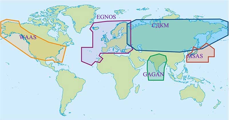 Map: Radio Navigation Development Plan for Participating Commonwealth of Independent States for 2019 to 2024