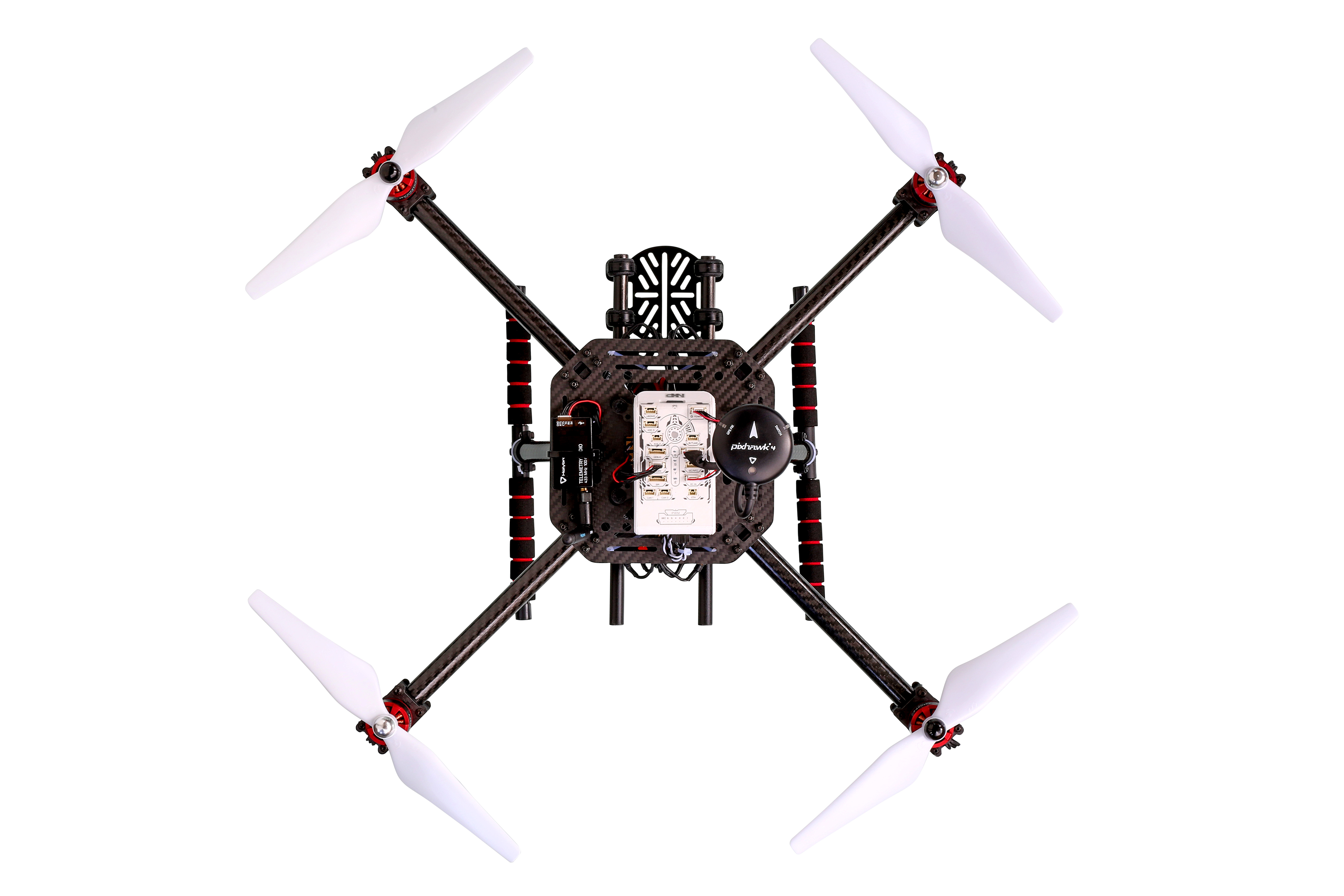 A carbon-fiber quadcopter frame is included in the developer's kit. (Photo: NXP)