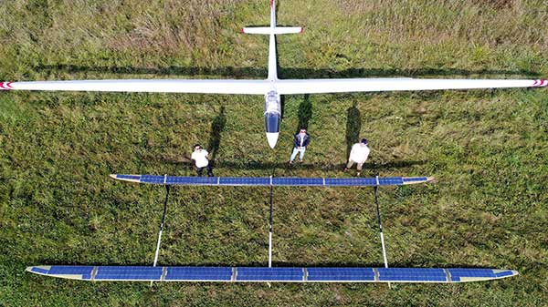 The ApusDuo project is the second generation of UAVOS' HAPS solar airplane. (Photo: UAVOS)