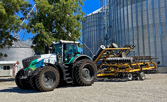 Hexagon's autonomous research and development tractor validated the new kit. (Photo: Hexagon)