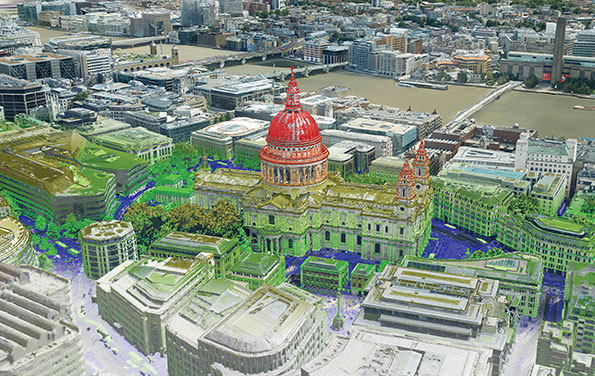 The Bluesky MetroVista range includes high-resolution imagery combined with high-accuracy, wide-scale 3D models. (Image: Bluesky)