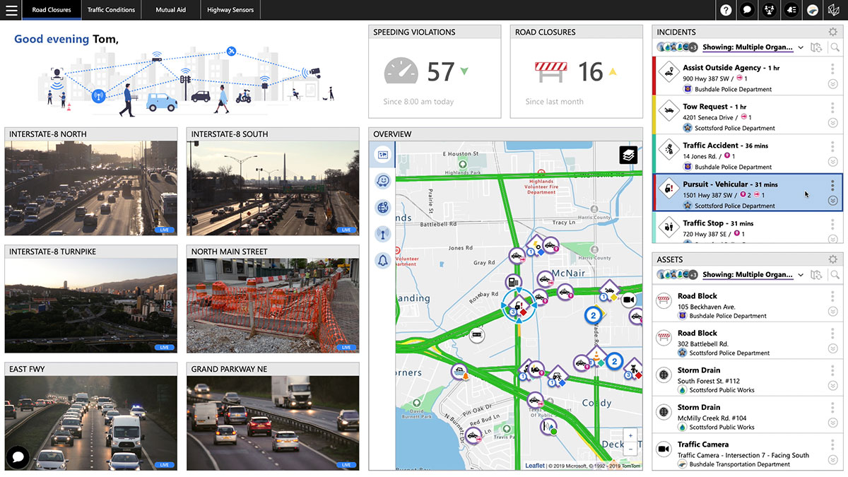 The HxGN Connect dashboard. (Screenshot: Hexagon AG)