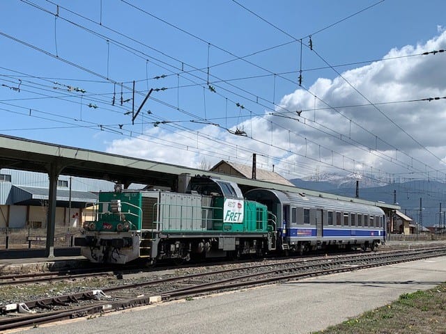 The Martine SNCF train used for testing. (Photo: CLUG Project)