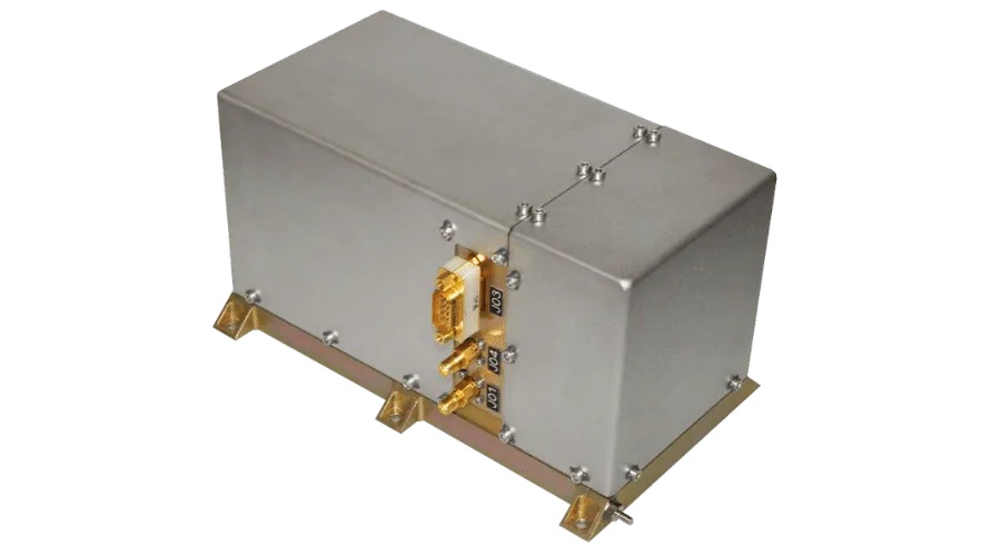 The RAFS Flight Model atomic clock will fly aboard the second generation Galileo satellites. (Photo: Orolia)