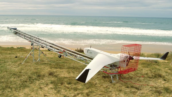 the Boreal UAV ready for departure on a maritime mission scheduled to last several hours. (Image: M3 Systems) 