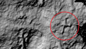 Processed LiDAR data showing the object resembling the shape and size of Amelia Earhart’s aircraft. (Photo: SPH Engineering)