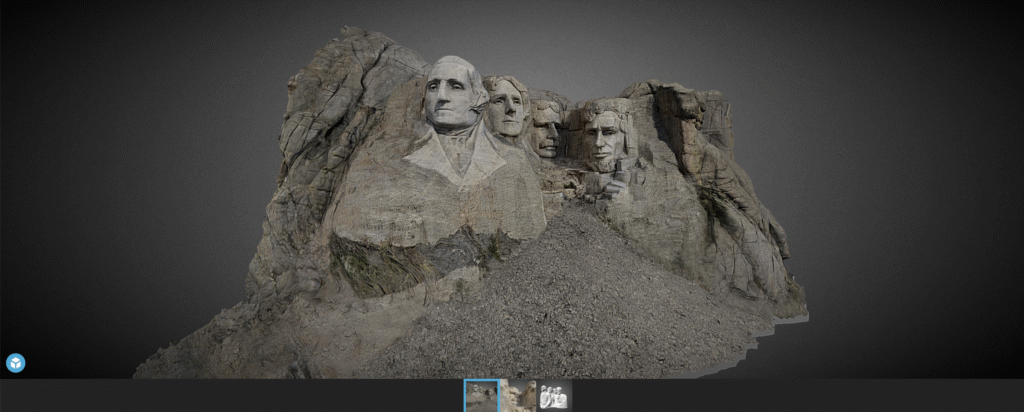 3D model of Mount Rushmore (Credit: CyArk)