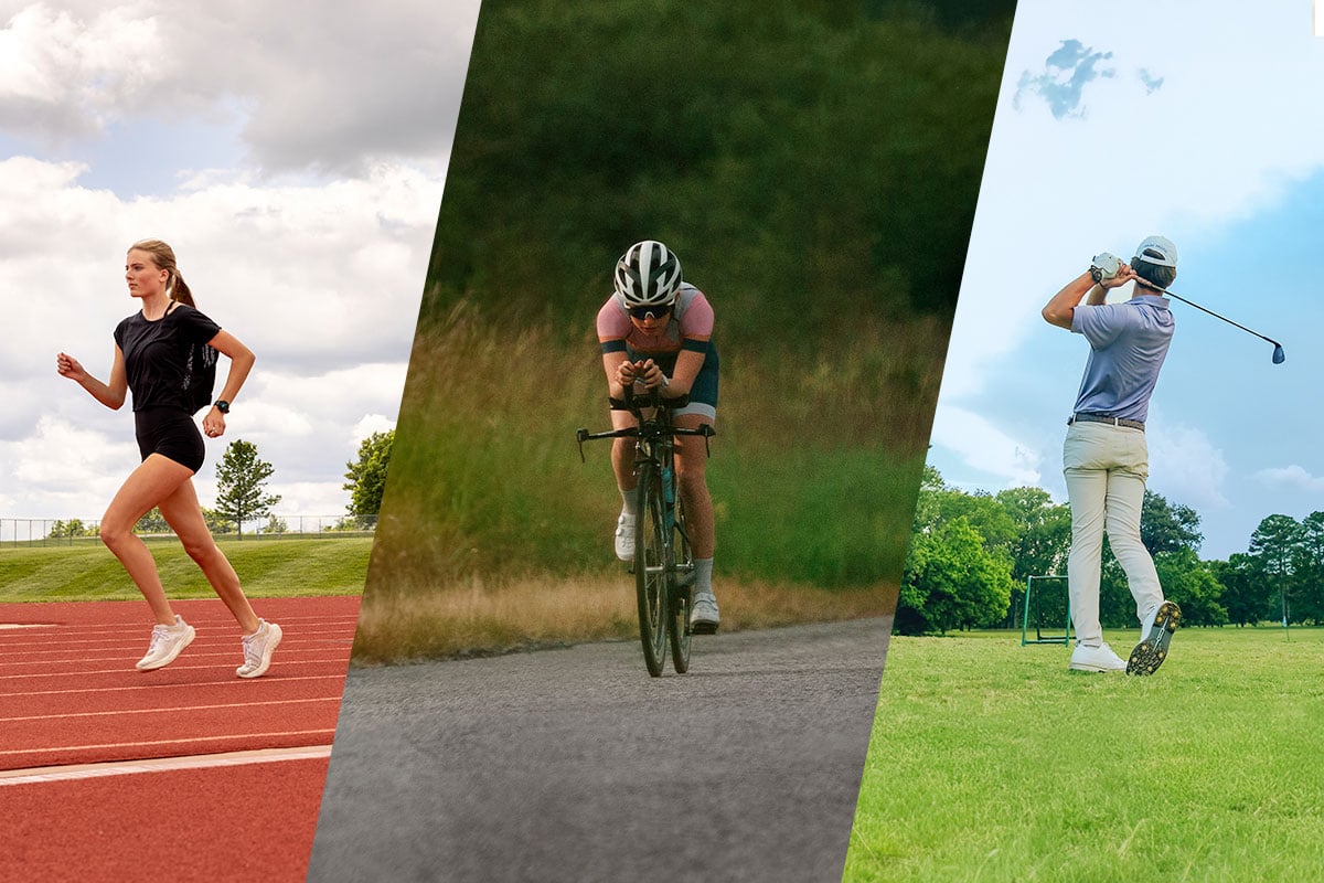 Runners, triathletes and golfers can use Garmin gear to do it all.